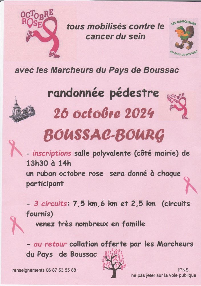 affiche octobre rose